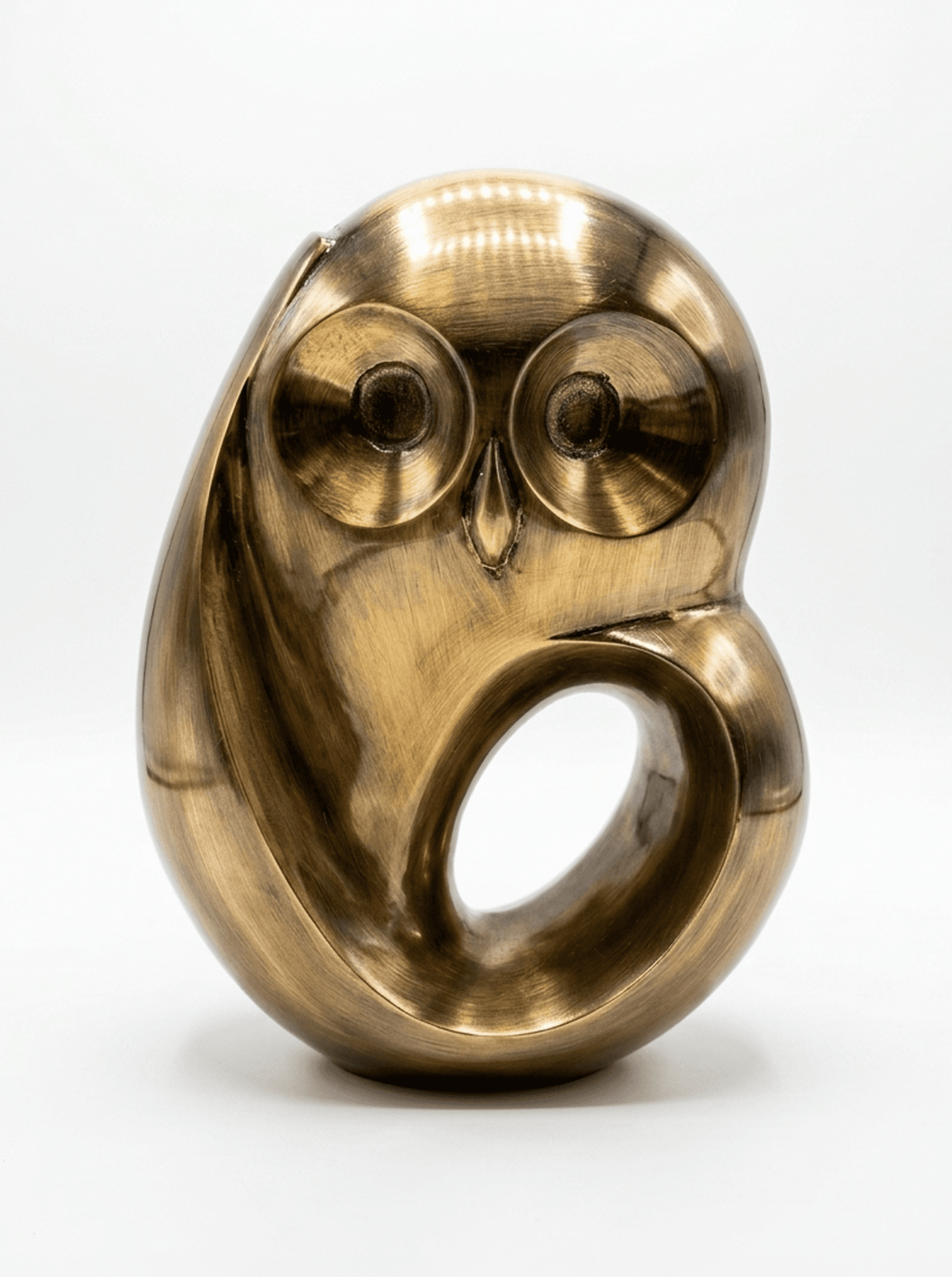 Tamera — brass antique owl sculpture
